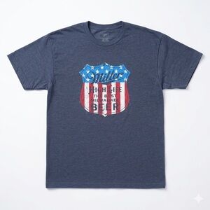 Miller High Life Men's Short Sleeve Graphic Tee - Navy